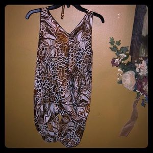 Animal print top